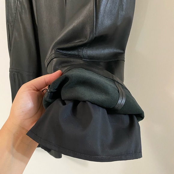 BCBGMAXAZRIA RUNWAY "THE CARSON"  LEATHER SHORT - Picture 11 of 13